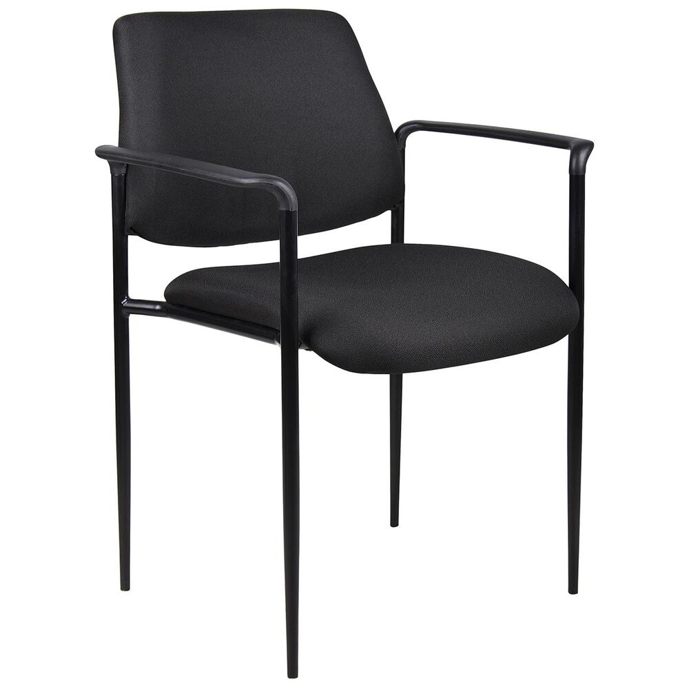 Regal Co. Boss Stacking Chair with Arm in Black, , large