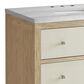 James Martin Vanities Celeste 36" Single Vanity in Sun-washed Oak with Embossed Shagreen and with Single Hole 3 cm Arctic Fall Top & Backsplash, , large