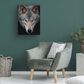 Timberlake Jim Cumming "All The Better To See You - Timber Wolf" 47" x 35" Canvas Art in Black/Grey/Brown, , large
