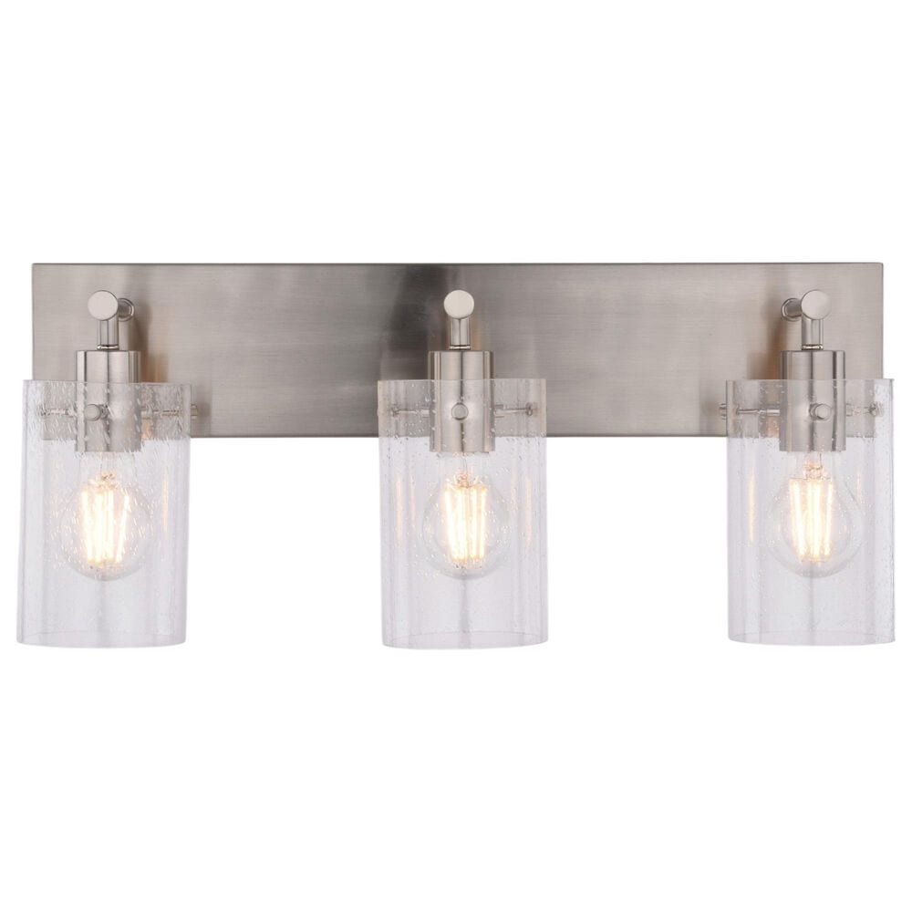 Vaxcel Northfield 3-Light Bathroom Vanity in Satin Nickel, , large