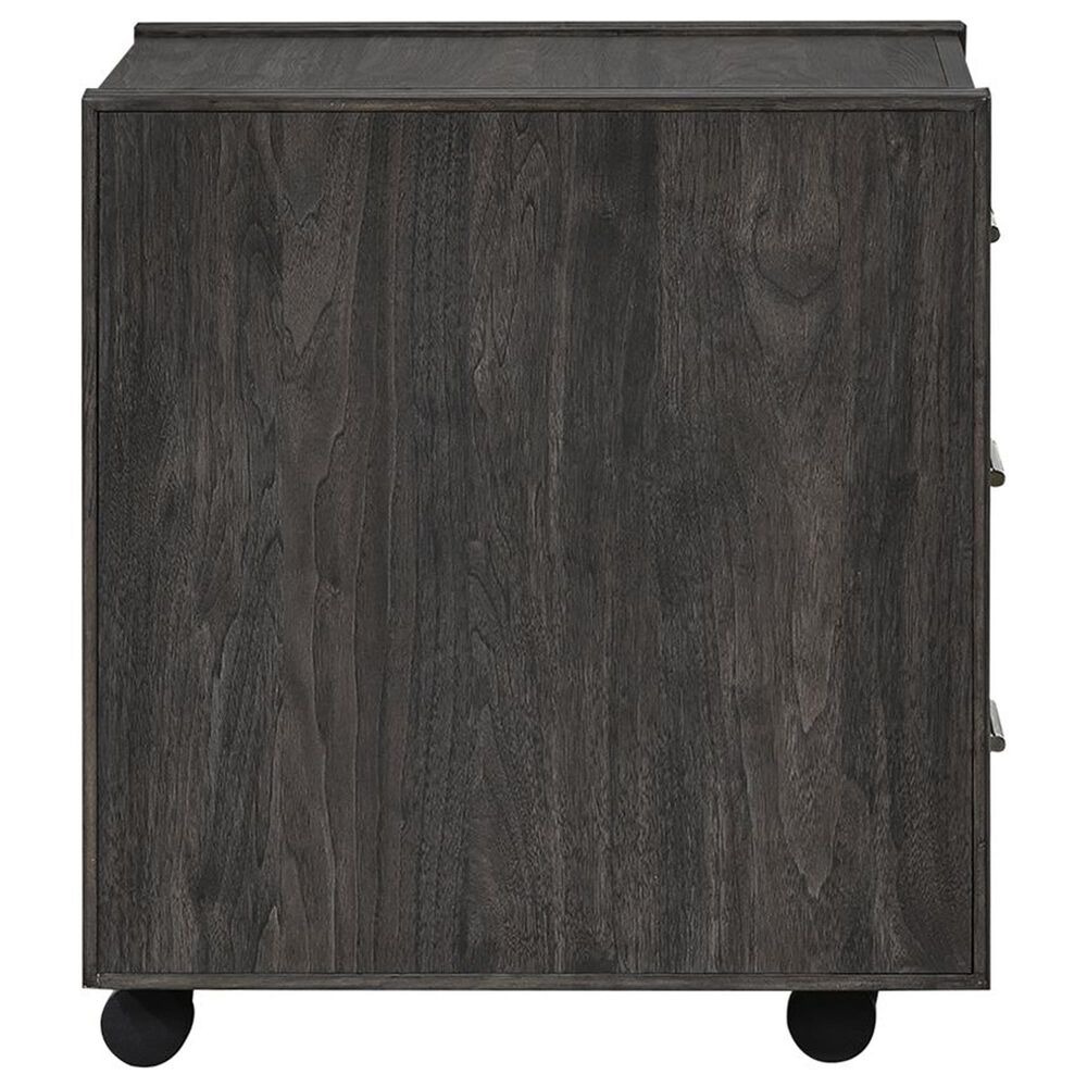 Belle Furnishings Modern Edge 3-Piece Writing Desk with Bookcase and Castered File Cabinet Set in Caffe, , large