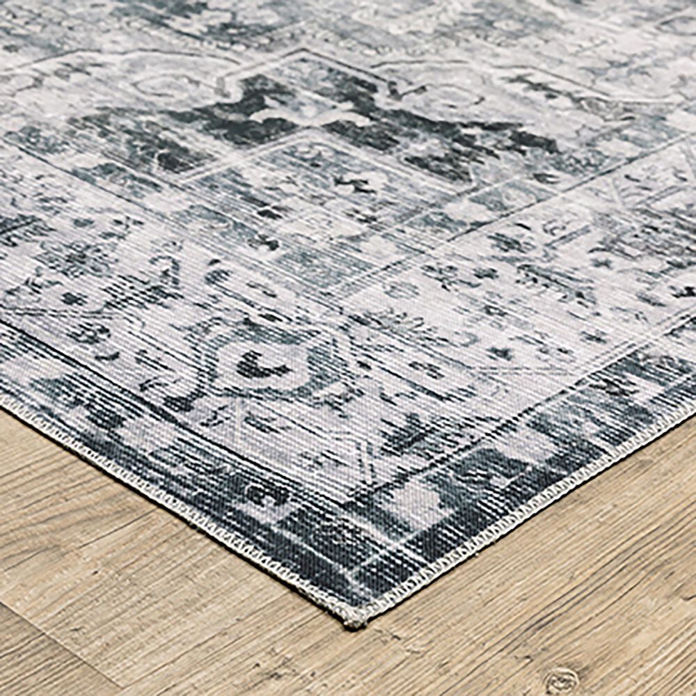 Oriental Weavers Charleston Abstract 2&#39; x 3&#39; Charcoal Area Rug, , large