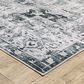 Oriental Weavers Charleston Abstract 2" x 3" Charcoal Area Rug, , large