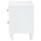 Baxton Studio Louetta 2-Drawer Nightstand in White and Natural Brown, , large