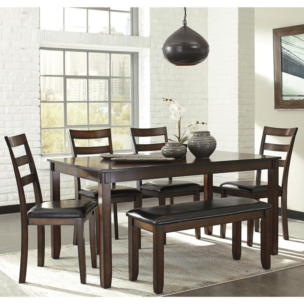 Ashley Coviar 6-Piece Dining Set in Brown, , large