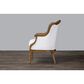 Baxton Studio Charlemagne Accent Chair in Off-White, , large