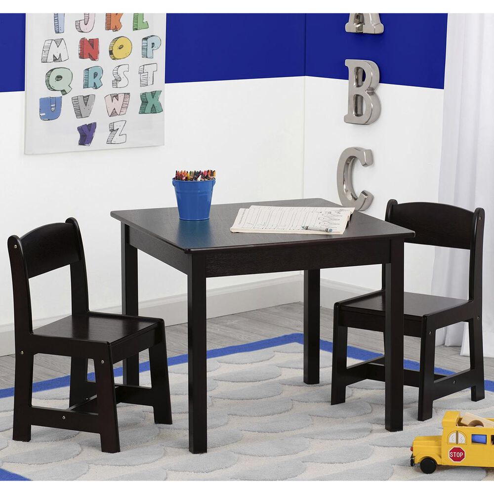 Delta Children Mysize Table and Chairs in Dark Chocolate, , large