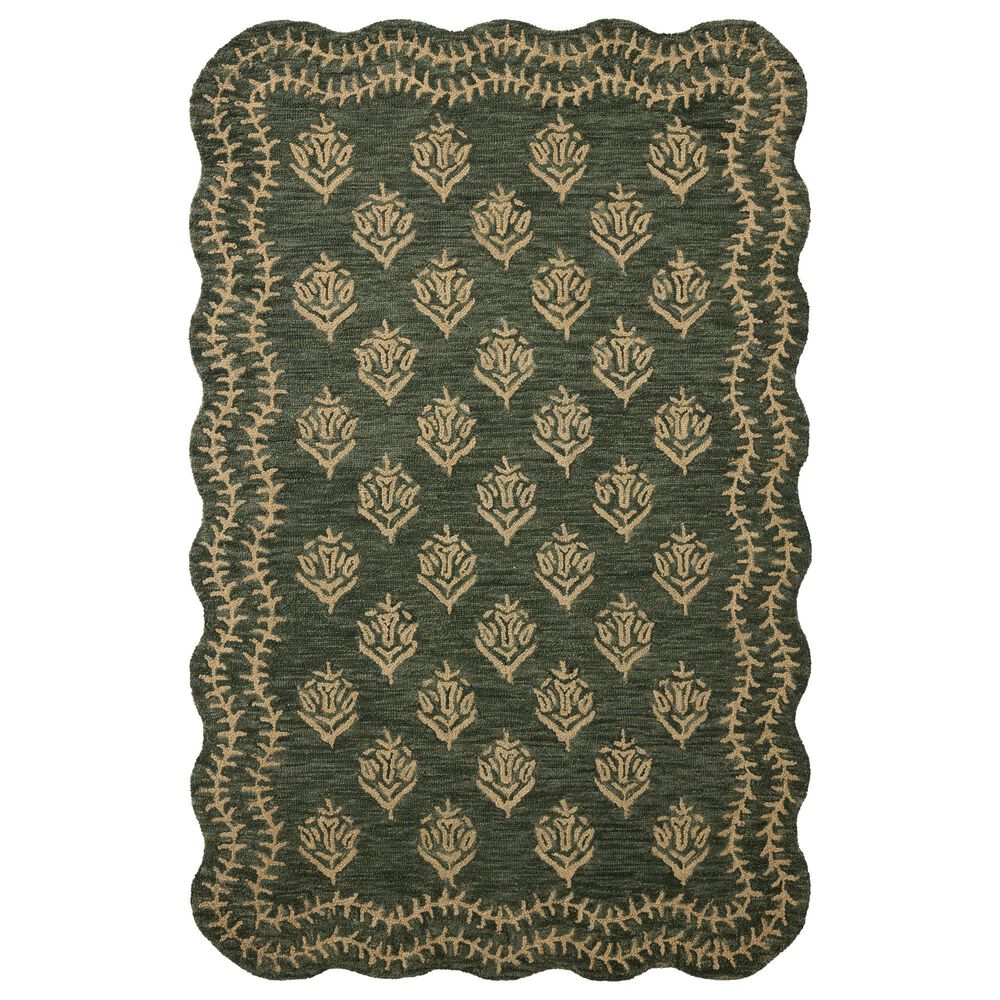 Loloi Lisette Forest and Oatmeal 2"6" x 7"6" Runner, , large