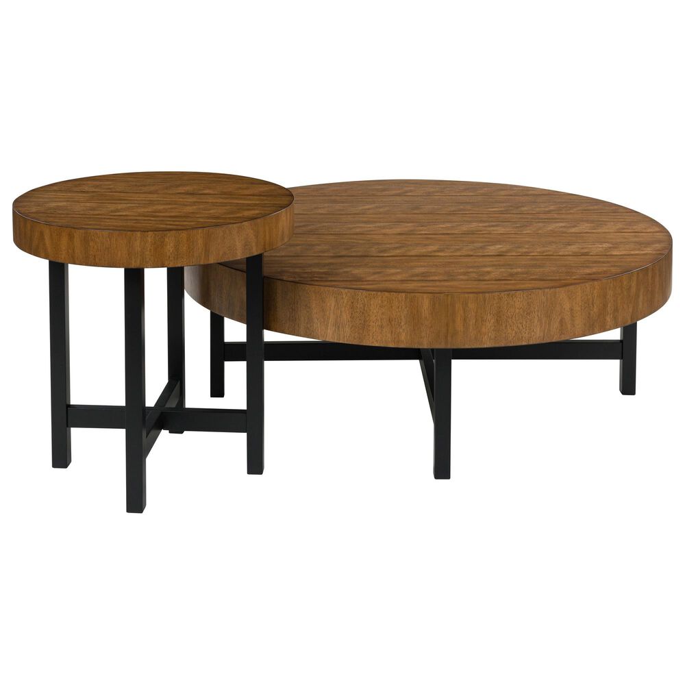 Ashley Steenlage 2-Piece Occasional Table Set in Brown and Black, , large