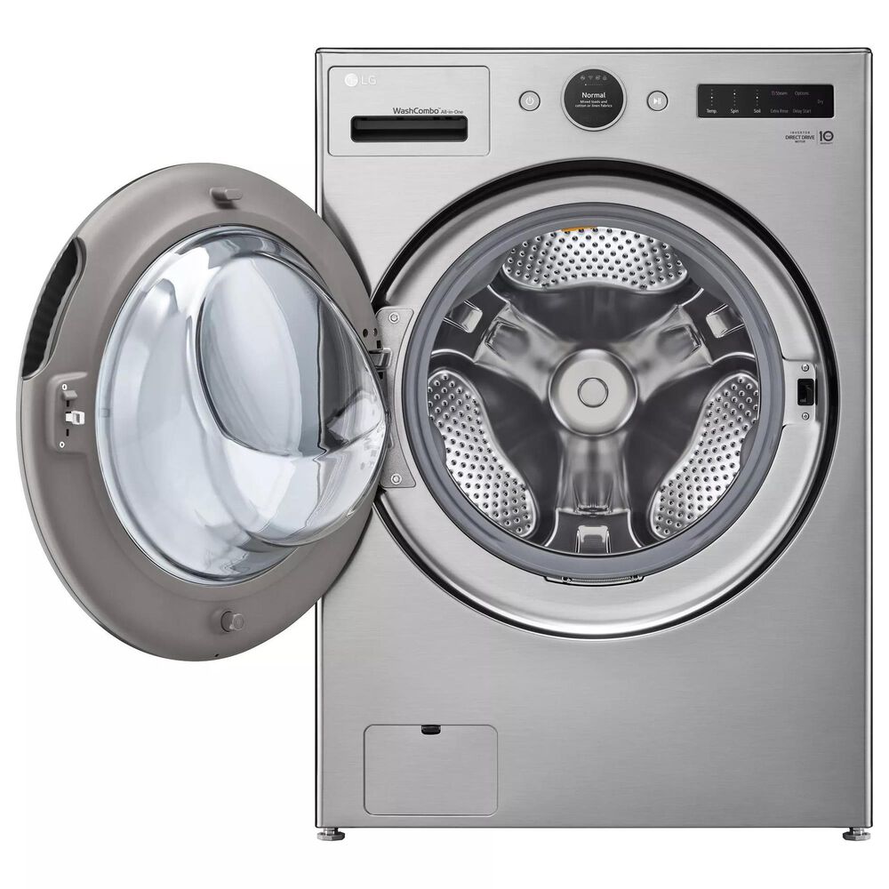 LG 5 Cu. Ft. Front Load Washer and 7.4 Cu. Ft. Smart Front Load Gas Dryer Laundry Pair in Graphite Steel, , large