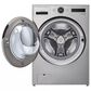 LG 5 Cu. Ft. Front Load Washer and 7.4 Cu. Ft. Smart Front Load Gas Dryer Laundry Pair in Graphite Steel, , large