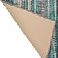 Dalyn Rug Company Amador 10" x 14" Teal Indoor/Outdoor Area Rug, , large