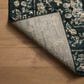 Rifle Paper Co. x Loloi Laurel Peacock Garden 9"2" x 12"2" Navy Area Rug, , large