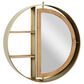 Maple and Jade 28" x 27" Wall Shelf in Gold, , large