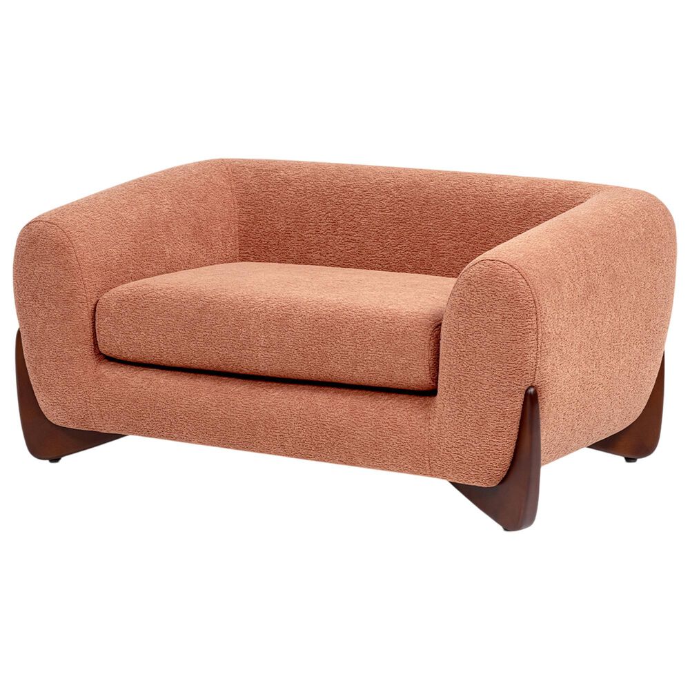 Jennifer Taylor Home Louie Alpine 36.5" Medium Sherpa Dog Sofa Bed in Spice Orange, , large