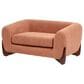 Jennifer Taylor Home Louie Alpine 36.5" Medium Sherpa Dog Sofa Bed in Spice Orange, , large