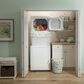GE Appliances 3.9 Cu. Ft. Front Load Washer and 5.9 Cu. Ft. Electric Dryer Stack Laundry in White, , large