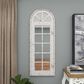 Maple and Jade 20" x 53" Wall Mirror in Distressed White, , large