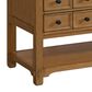 James Martin Malibu 60" Single Bathroom Vanity in Amber Birch with 3 cm Victorian Silver Quartz Top and Rectangular Sink, , large