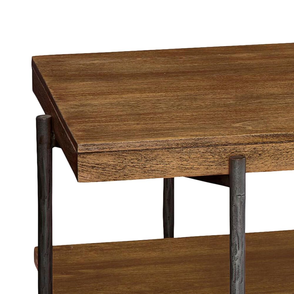 Hekman Bedford Park Rectangle Coffee Table with Shelf in Brown and Black, , large