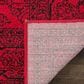 Safavieh Adirondack ADR108F-10 10" x 14" Red/Black Area Rug, , large