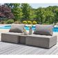 Ashley Bree Zee 3-Piece Outdoor Conversation Set with End Table in Brown, , large