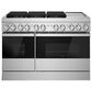 JennAir 48" Professional Range Dual Fuel in Black Glass and Stainless Steel, , large