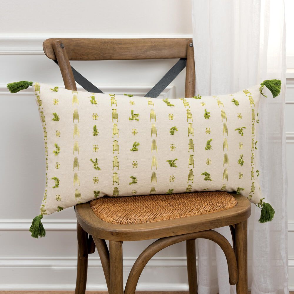 Rizzy Home Geometric 14" x 26" Pillow Cover in Natural, , large