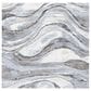 Safavieh Cyrus Shag CYR118G 5"5" Square Grey and Beige Area Rug, , large