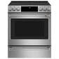 Cafe 30" Slide-In Front Radiant and Convection Range in Stainless Steel, , large