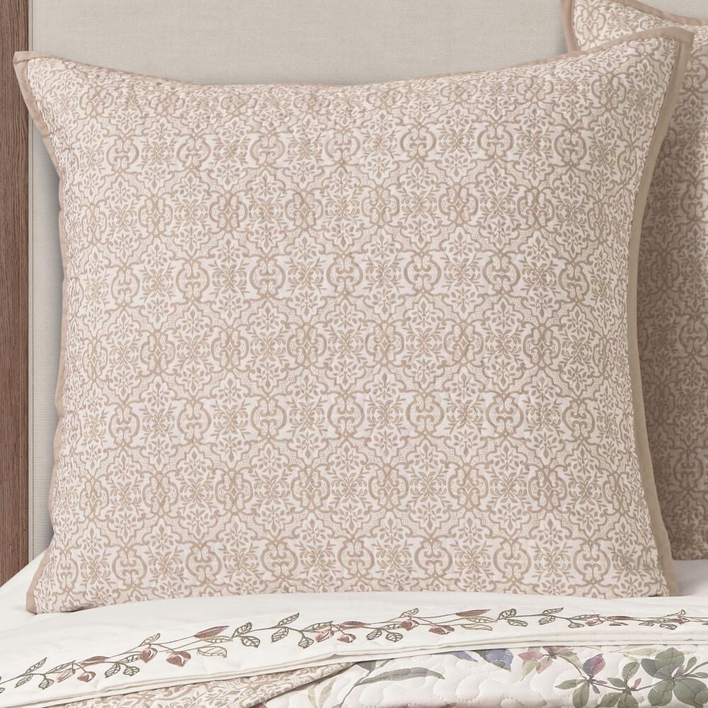 J. Queen New York Rosewood 26&quot; Square Euro Pillow Sham in Rose, , large