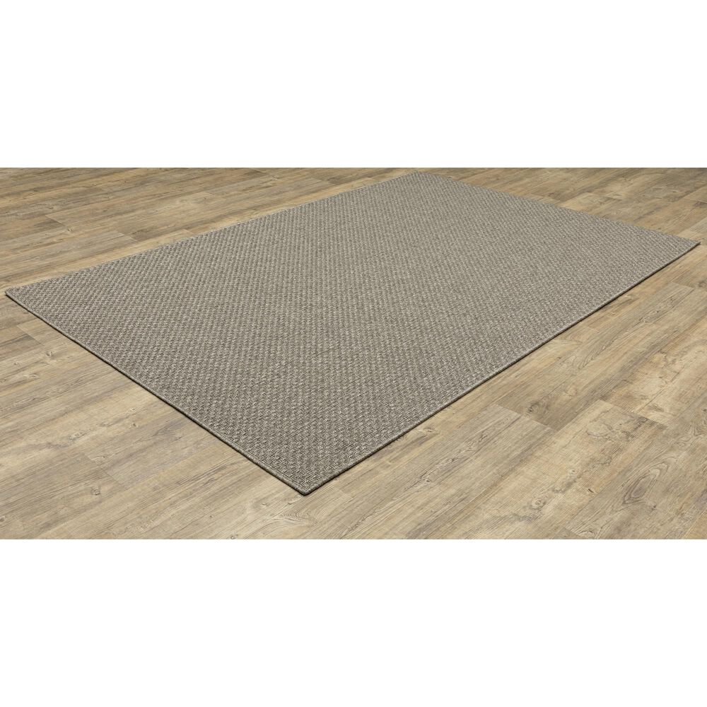 Oriental Weavers Caicos CA01N 9&#39;10&quot; x 12&#39;10&quot; Grey Area Rug, , large