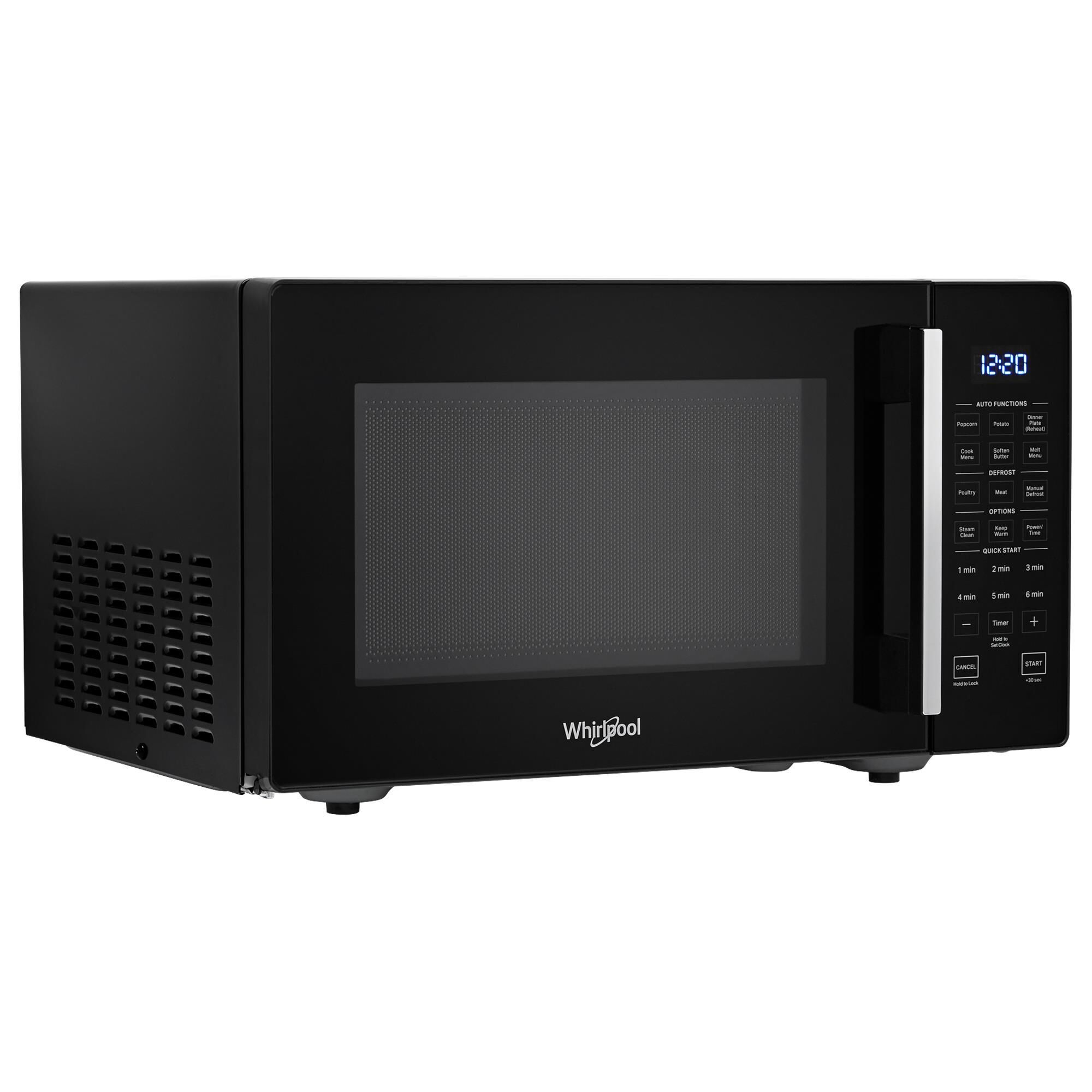 whirlpool black microwave countertop
