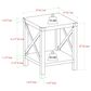 Walker Edison Barn Door Side Table in Grey Wash, , large