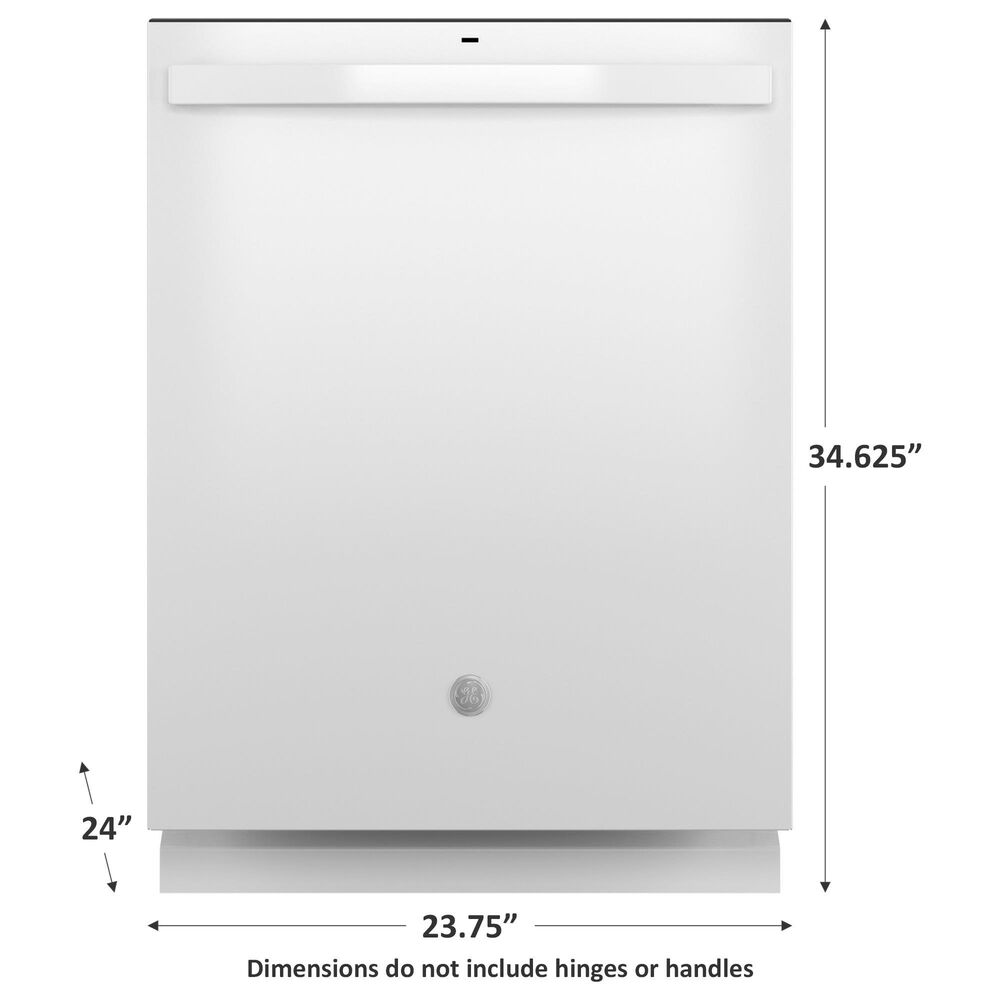 GE Appliances 24&quot; Built-In Bar Handle Dishwasher with 50 dBA in White, , large
