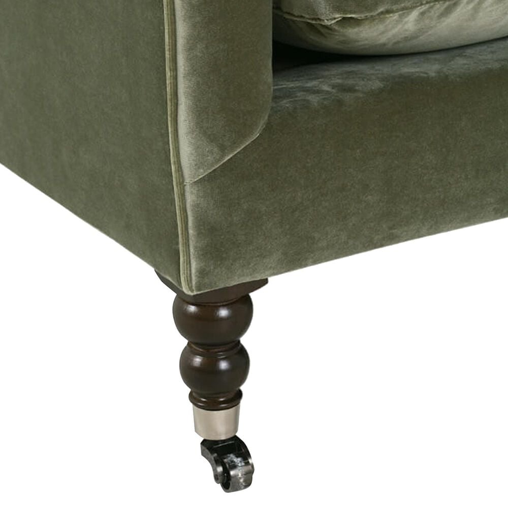 Rowe Furniture Madeline 90&quot; Stationary Sofa in Sage Velvet, , large