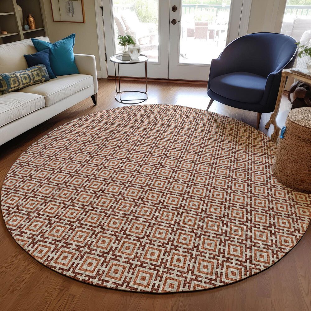 Dalyn Rug Company Marlo 10&#39; Round Paprika Indoor/Outdoor Area Rug, , large