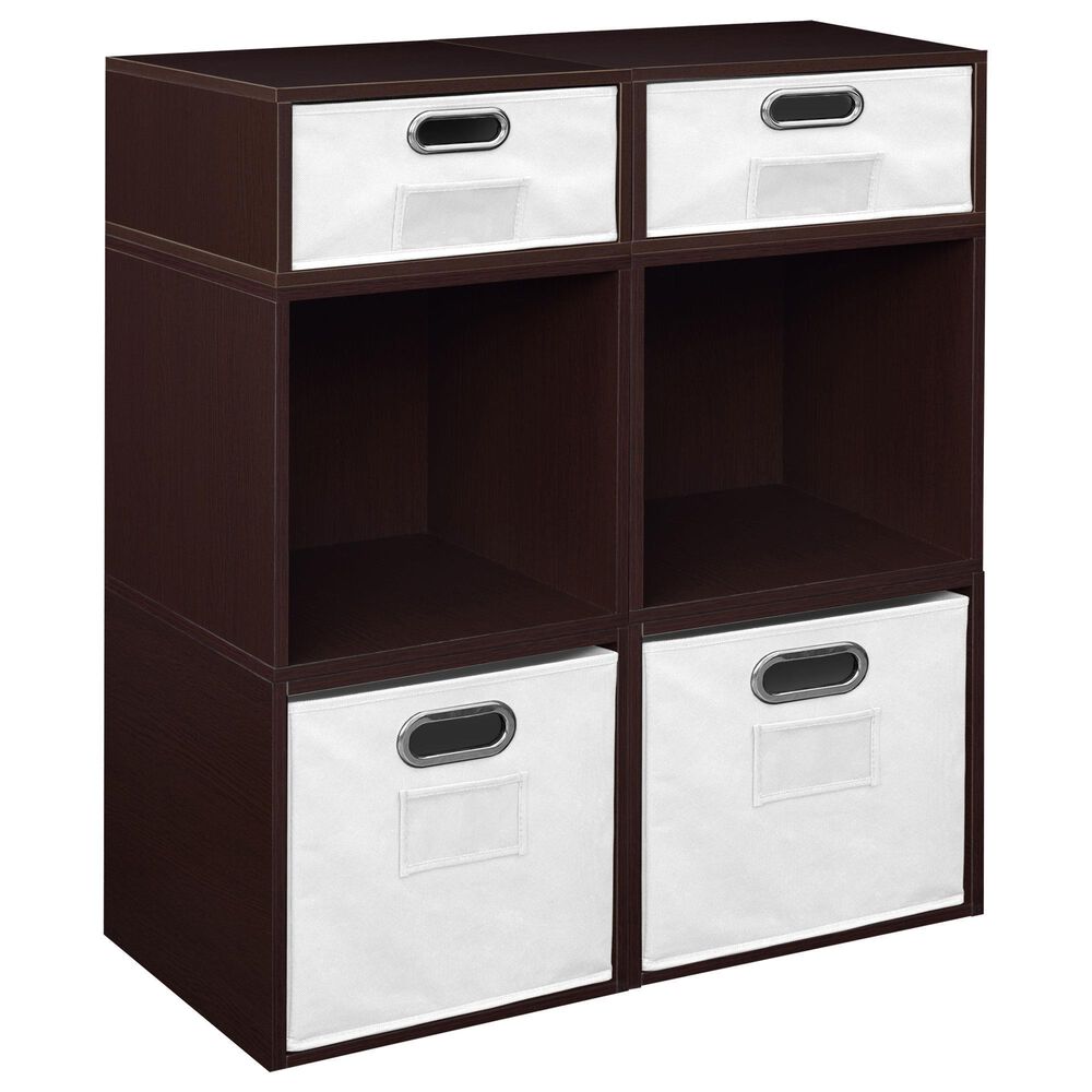 Regency Global Sourcing Niche Cubo 6-Piece Storage Set in Truffle/White, , large