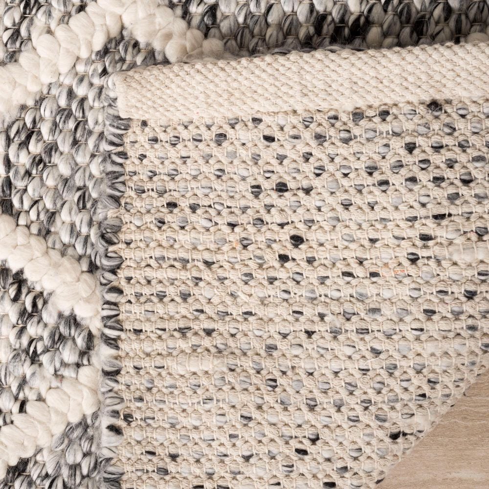 Safavieh Natura NAT711C 6&#39; Square Ivory and Black Area Rug, , large