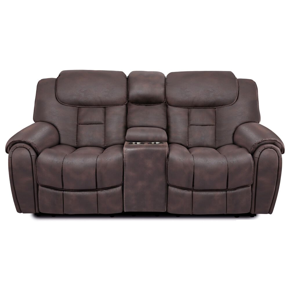 Oxford Furniture 2-Piece Power Reclining Living Room Set in Cowboy Dark Brown, , large