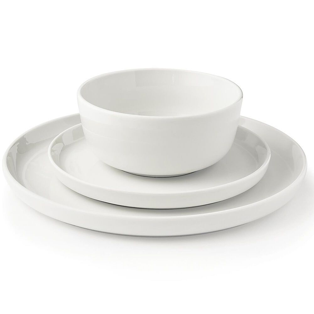Godinger Silver Brentwood 12-Piece Dinnerware Set in White, , large