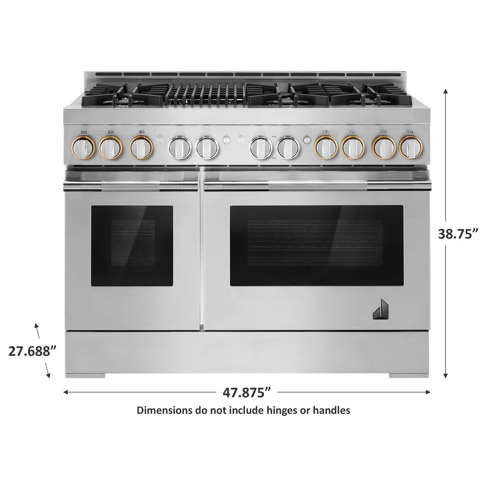 JennAir 48&quot; Gas Professional Range with Infrared Grill in Stainless Steel, , large