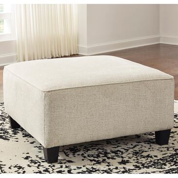 Ashley Abinger Oversized Accent Ottoman in Natural, , large