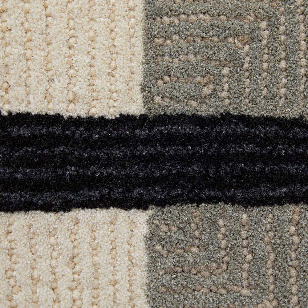 Feizy Rugs Maguire Gray and Black 2&#39; x 3&#39; Area Rug, , large
