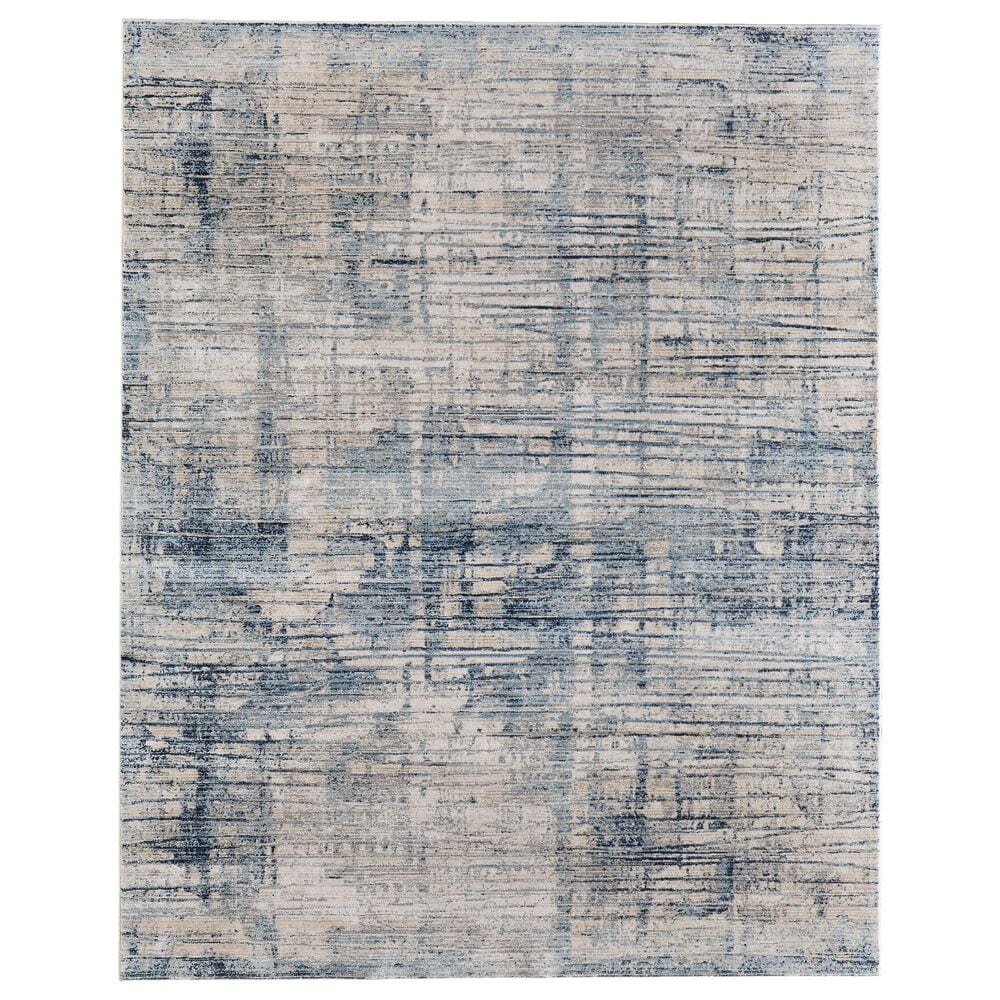 Feizy Sonora Blue and Beige 2" x 3" Area Rug, , large