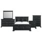 Mayberry Hill Passages 5-Piece King Panel Bedroom Set in Black, , large