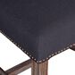 Home Trends & Design Nimes and Darcy 5-Piece Dining Set with Dark Grey Cushion in Weathered Mango and Driftwood, , large