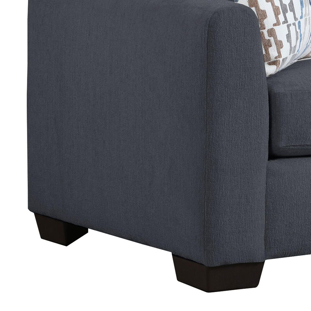 Northwestern Franz Stationary Loveseat in Charcoal, , large