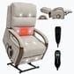 Hearth and Haven Power Lift Recliner in Beige, , large