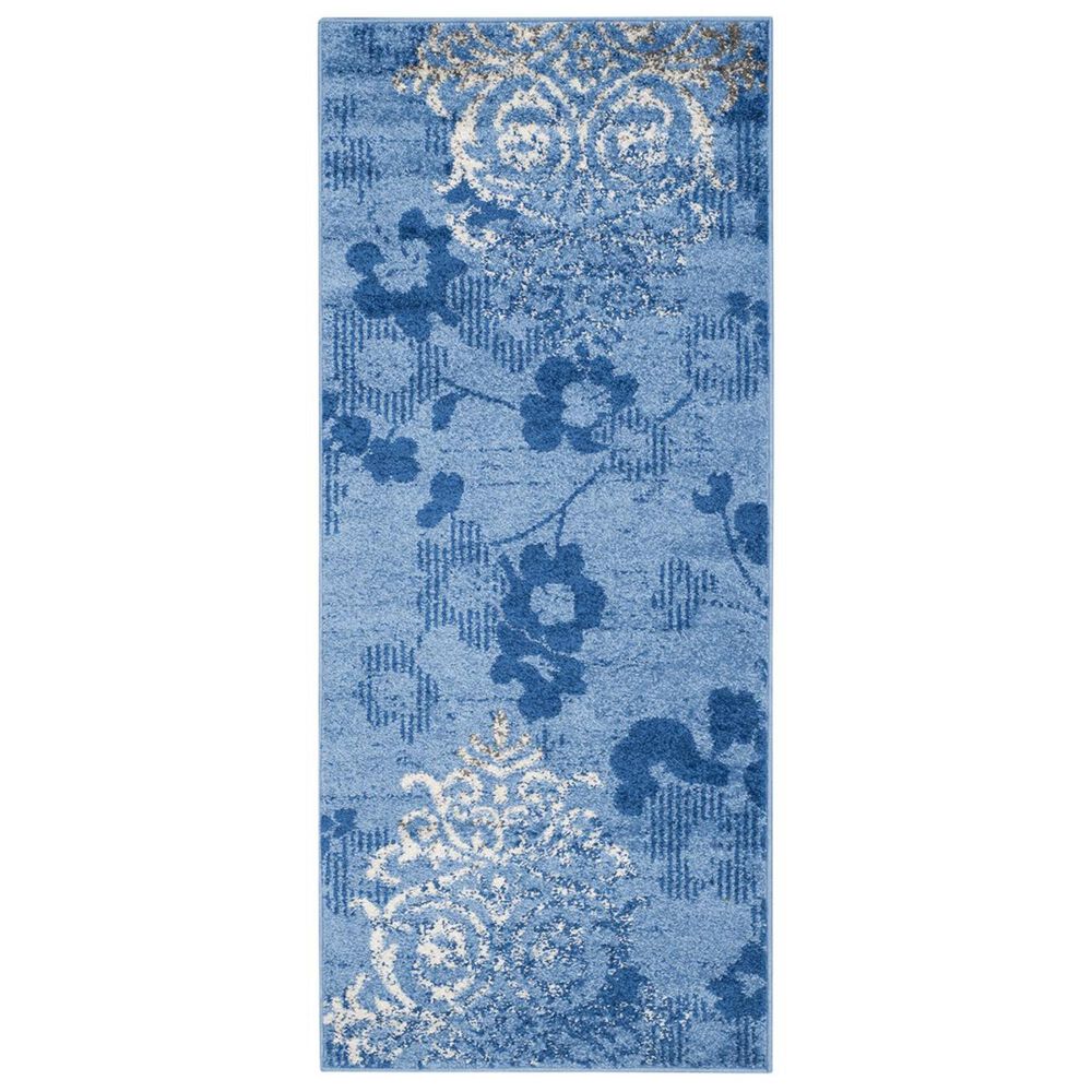 Safavieh Adirondack ADR114F-26 2&#39;6&quot; x 6&#39; Light Blue/Dark Blue Runner, , large